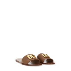 LEATHER SLIDE SANDAL