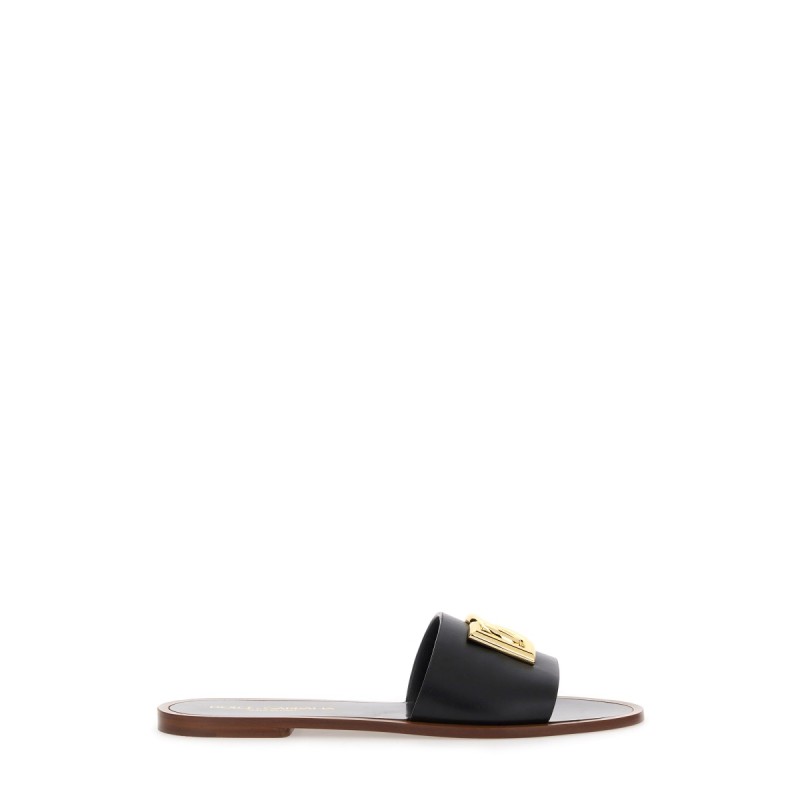LEATHER SLIDE SANDAL