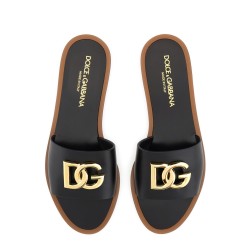 LEATHER SLIDE SANDAL