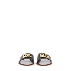LEATHER SLIDE SANDAL