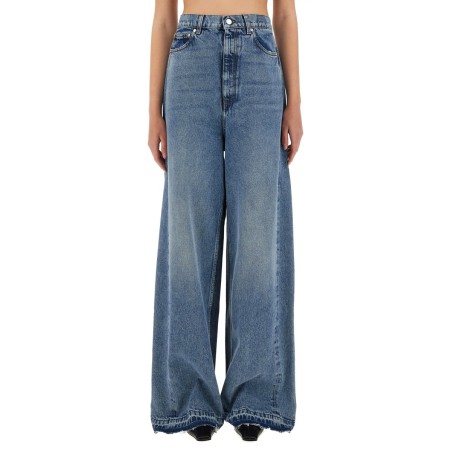 WIDE-LEG JEANS WITH CONTRASTING PANELS