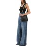 WIDE-LEG JEANS WITH CONTRASTING PANELS
