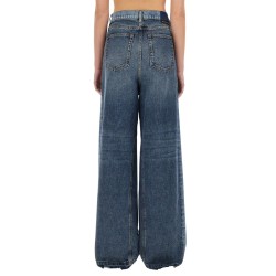 WIDE-LEG JEANS WITH CONTRASTING PANELS