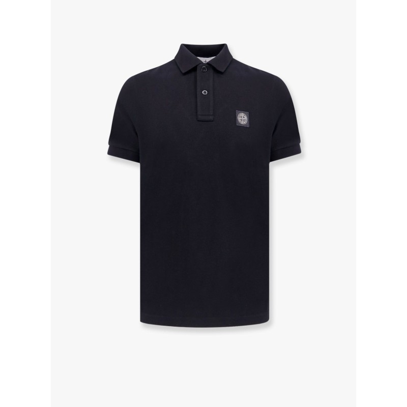 Stretch cotton polo shirt