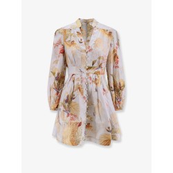 Ascension Plunge linen short dress