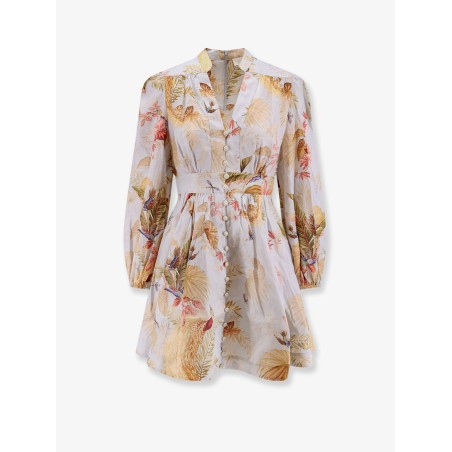 Ascension Plunge linen short dress