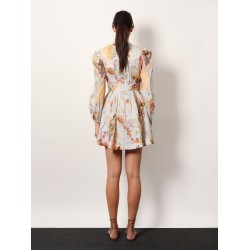 Ascension Plunge linen short dress