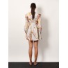 Ascension Plunge linen short dress