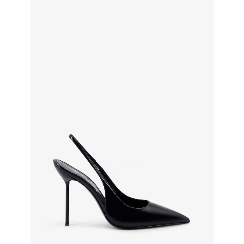 Lidia patent leather slingback decolleté