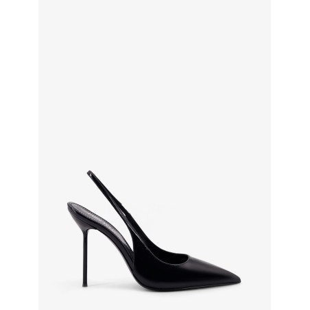 Lidia patent leather slingback decolleté