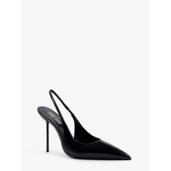 Lidia patent leather slingback decolleté