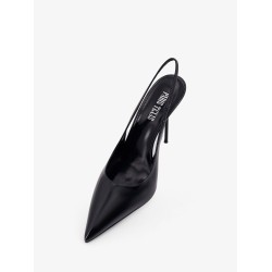 Lidia patent leather slingback decolleté