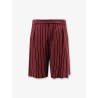 Viscose shorts with pinstripe motif