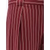 Viscose shorts with pinstripe motif