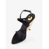Tallulah 110 satin sandals with sculptural wedge heel