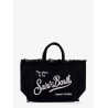 Vanity cotton handbag with maxi logo print