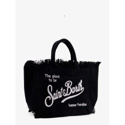 Vanity cotton handbag with maxi logo print