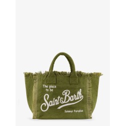 Vanity cotton handbag with maxi logo print