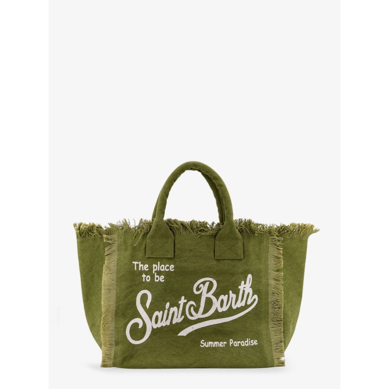 Vanity cotton handbag with maxi logo print