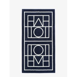 Monogram organic cotton beach towel
