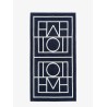 Monogram organic cotton beach towel
