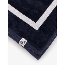 Monogram organic cotton beach towel
