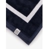 Monogram organic cotton beach towel