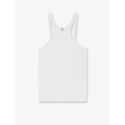 Ribbed cotton tank top