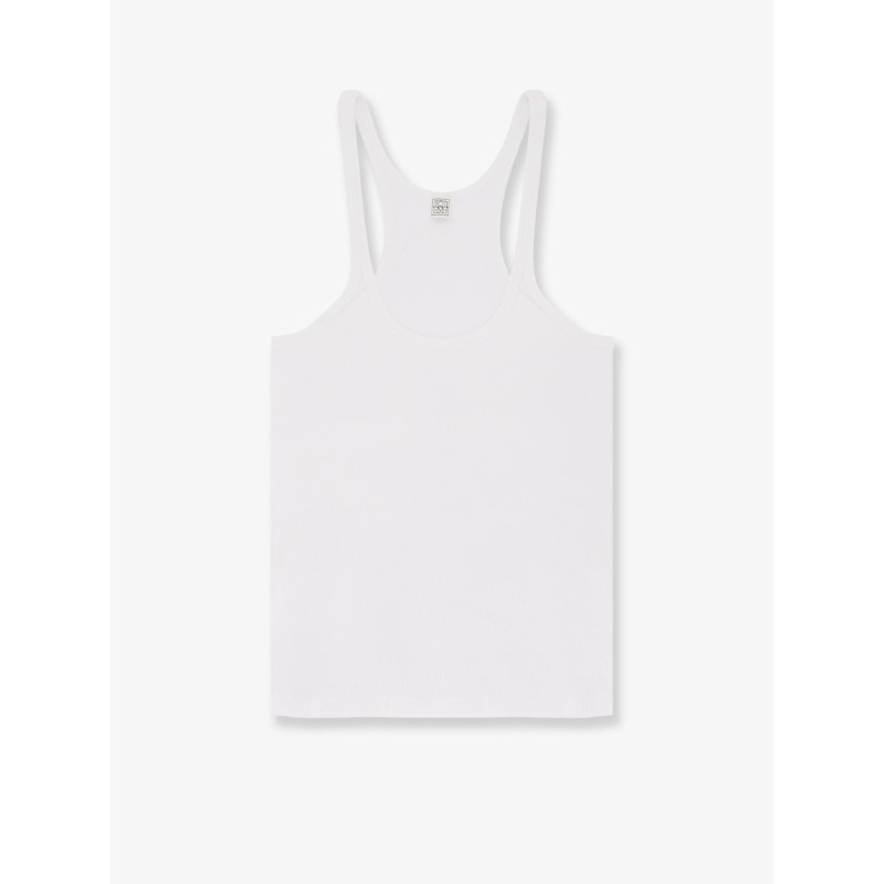 Ribbed cotton tank top