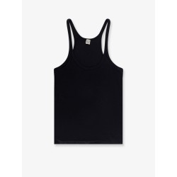 Ribbed cotton tank top