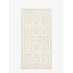Monogram organic cotton beach towel