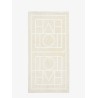 Monogram organic cotton beach towel