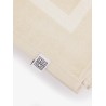 Monogram organic cotton beach towel