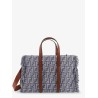 Summer Tote FF jacquard fabric shoulder bag with fringes