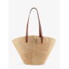 Classic Panier Medium rafia patchwork and leather bag