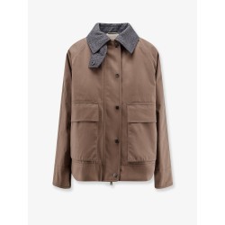 Techno cotton canvas jacket