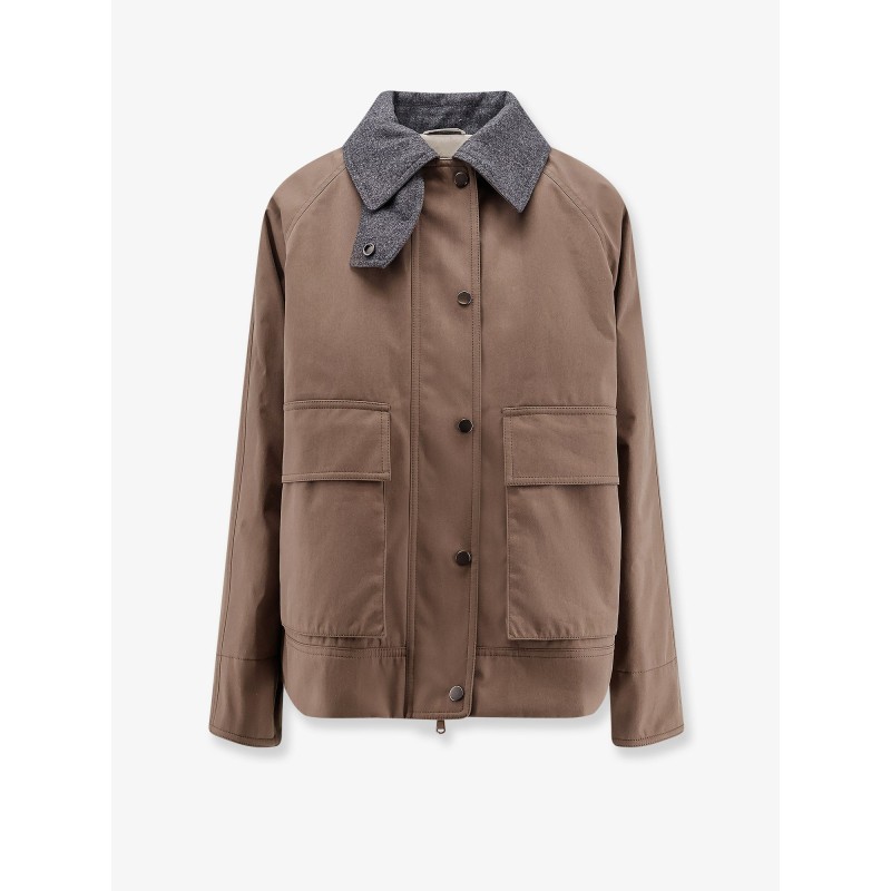 Techno cotton canvas jacket