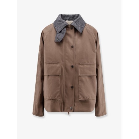 Techno cotton canvas jacket
