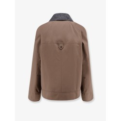 Techno cotton canvas jacket