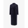 Double-breasted wool coat