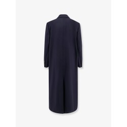 Double-breasted wool coat