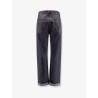 Turned up jeans with straight leg