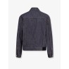 Denim jacket with iconic Intrecciato patch
