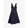 Denim midi dress