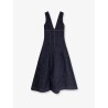 Denim midi dress