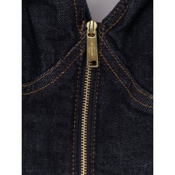 Denim midi dress