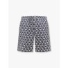 Linen bermuda shorts with toute la v motif