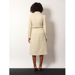 Virgin wool blazer with silk lining