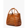 Marines Weaving perforated leather handbag with internal clutch