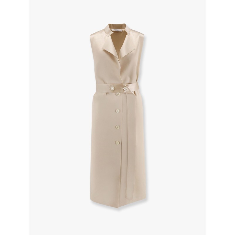 Satin vest/dress with belt
